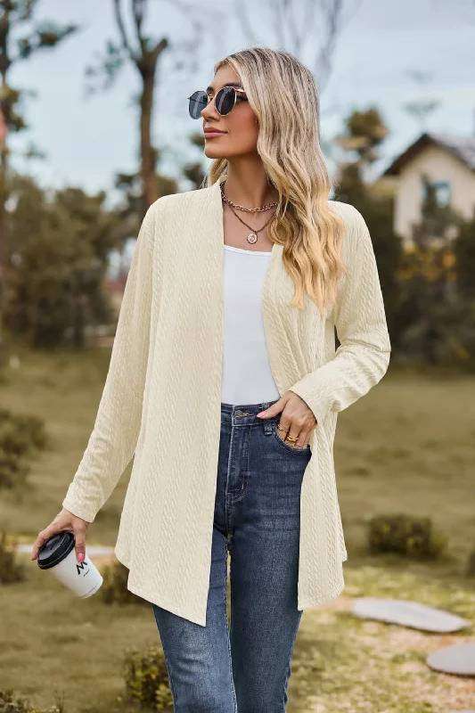 Mega Sales Open Front Long Sleeve Cardigan