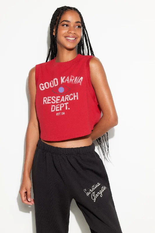 Minimalist Style Good Karma Crawford Crop Tank