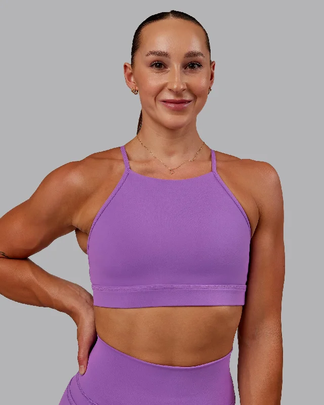 Clothing Sale Lift High Neck Sports Bra - Purple Fizz