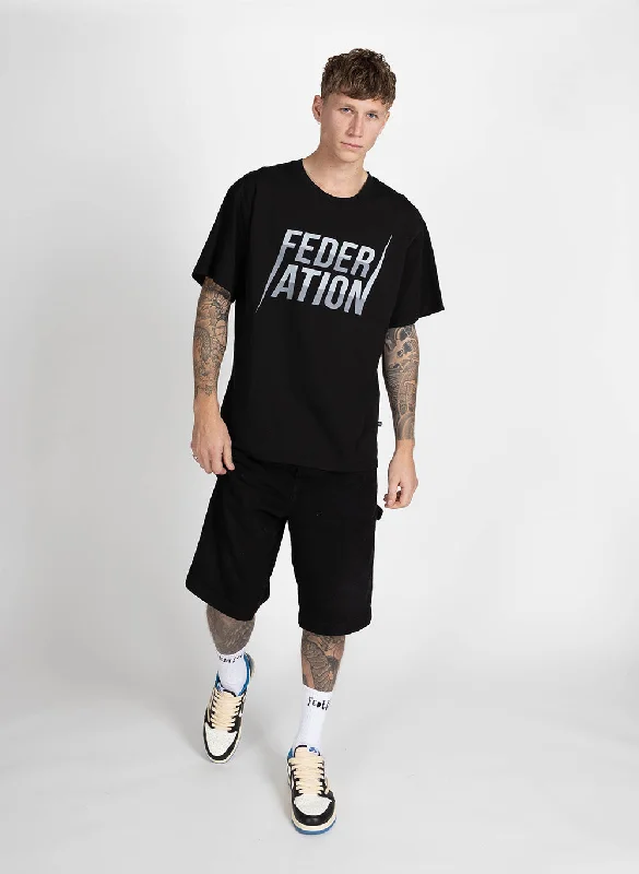 Trendy New Clothes Federation Mens Our Tee On Point Big Black