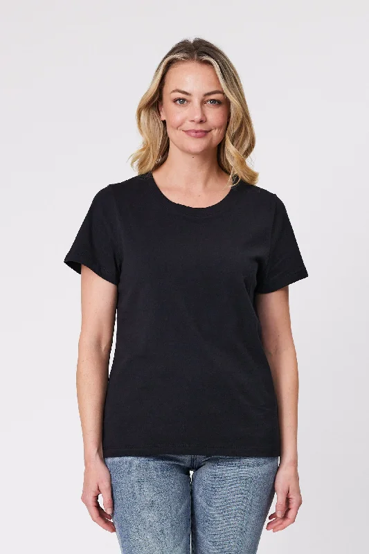 Clothes Women Shine On Essentials Tee Black