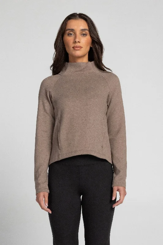 Eclectic Fashion Azure Scuba Fleece Sweater