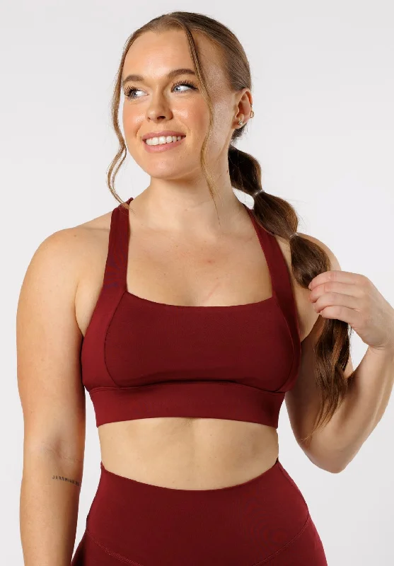 Trendy Styles Reluna™ Refined Square Bra Red Velvet