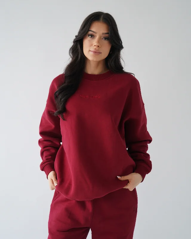 Versatile Wardrobe Essentials Legacy Crewneck - Cardinal