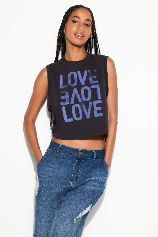 Street Style Fashion Love Crawford Crop Tank