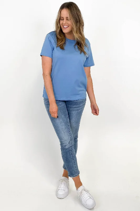 Trendy Urban Attire AS Colour Maple Tee Carolina Blue