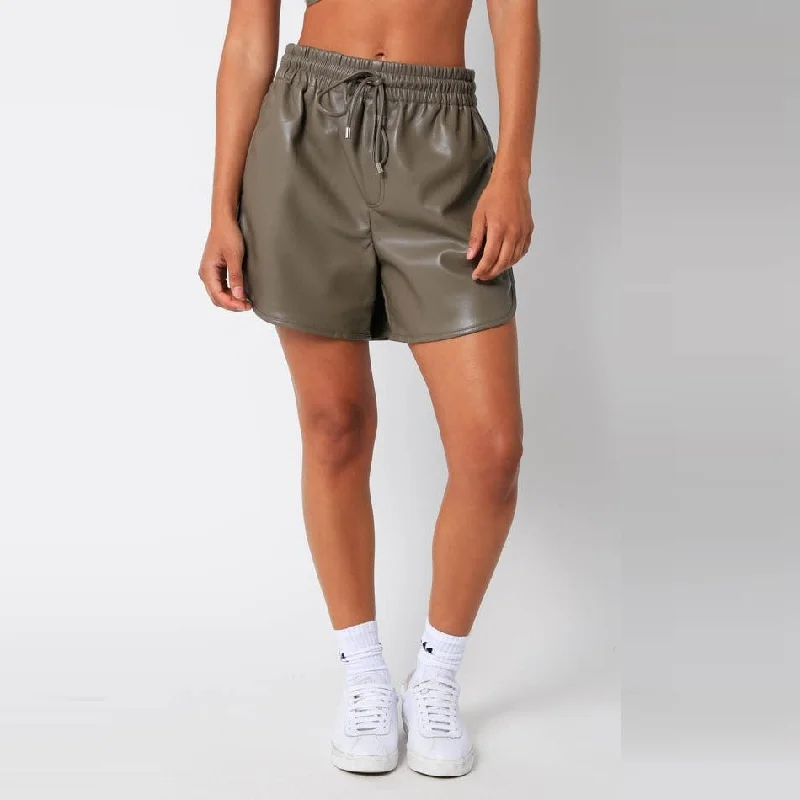 Best Deals Of The Season Dallas PU Shorts (Truffle)