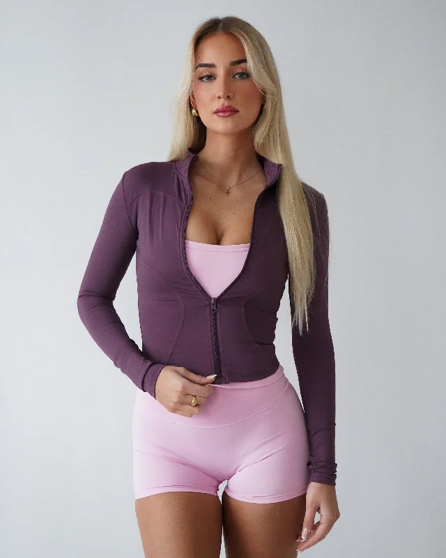 Gorgeous Glamour Collection Sculpt Zip Up - Berry