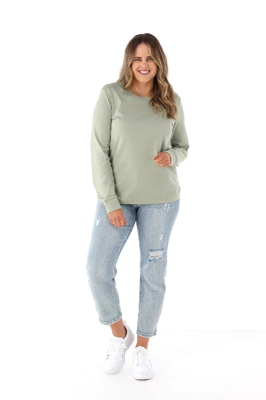 Dive Into Trendy Styles AS Colour Dice Long Sleeve Tee Pistachio