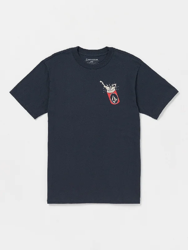 Dive Into Trendy Styles Ice Cold Stoke Short Sleeve Tee - Navy