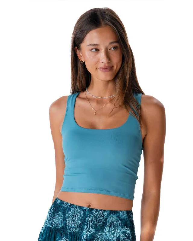 Elegant Fashion Aquamarine Vinyasa Tank