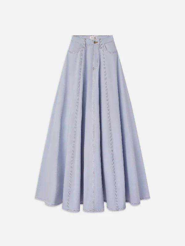 Timeless Elegance Redefined The Denim Ball Skirt -- Celeste