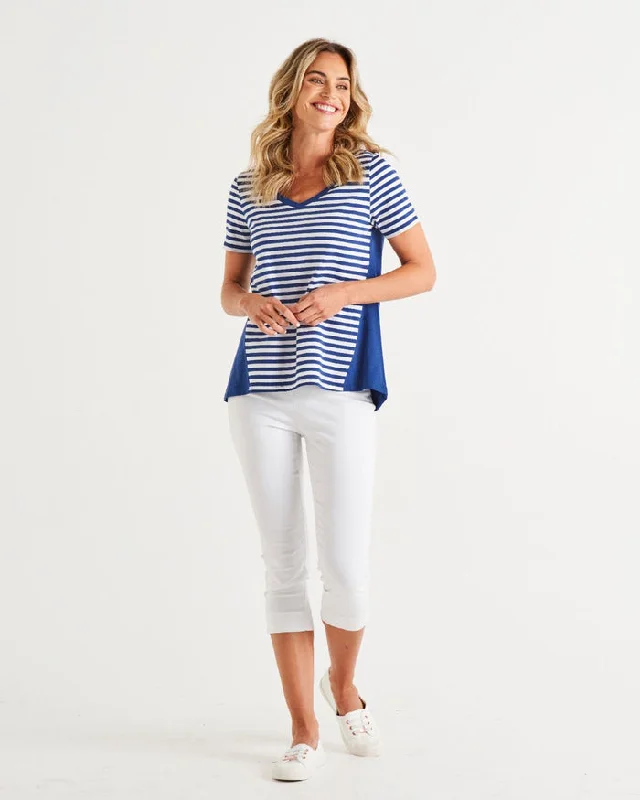 Step Ahead, Lead The Trend Betty Basics Luella Tee Ocean Stripe