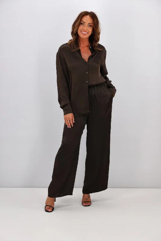 Unbeatable Deals Jane James Amelie Sateen Pants Moss