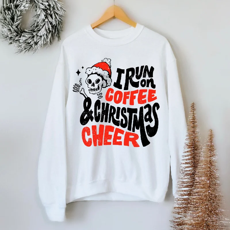 Minimalist Style Christmas Cheer • White Pullover