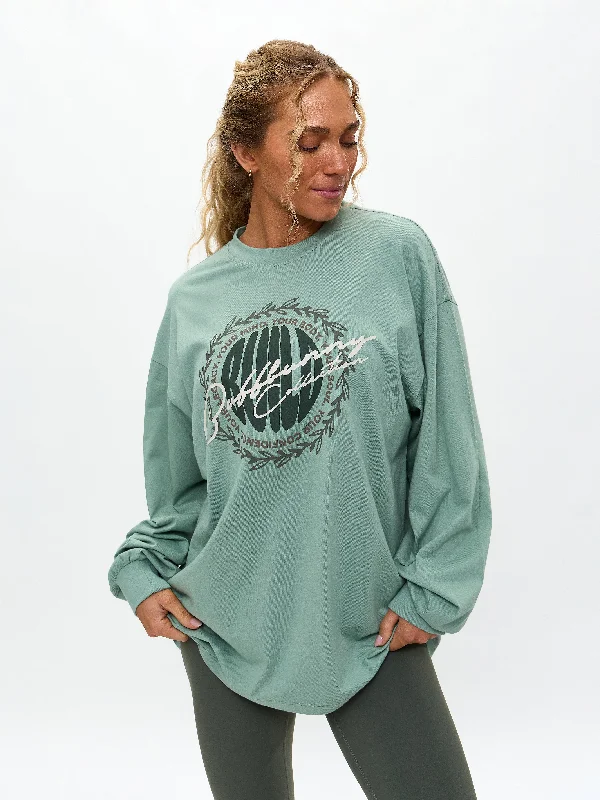 Big Savings Build Long Sleeve Tee - Arctic Moss