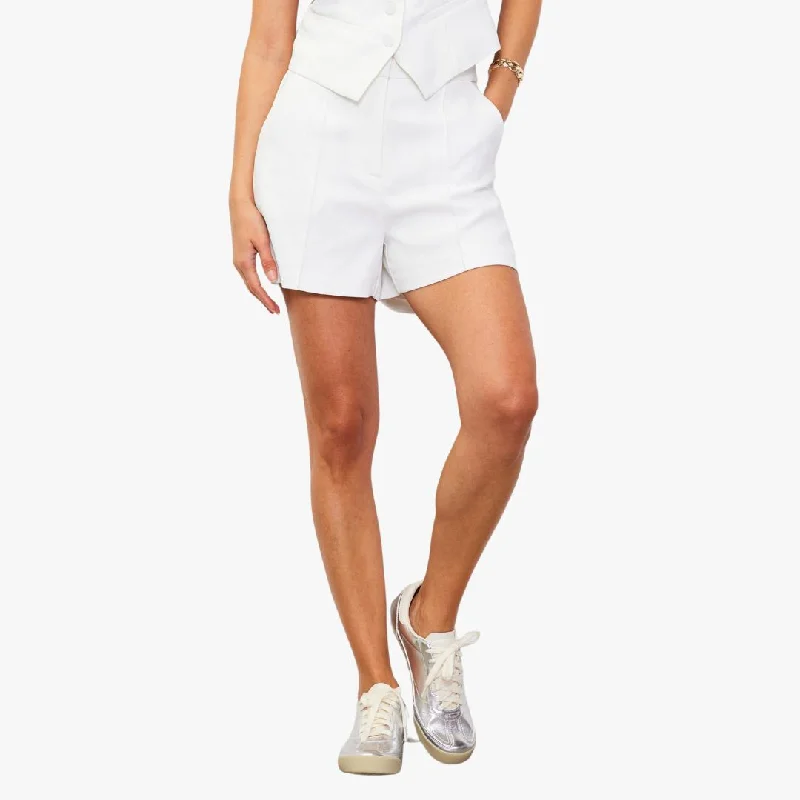 Flash Sale Clothing Pintuck Shorts (White)