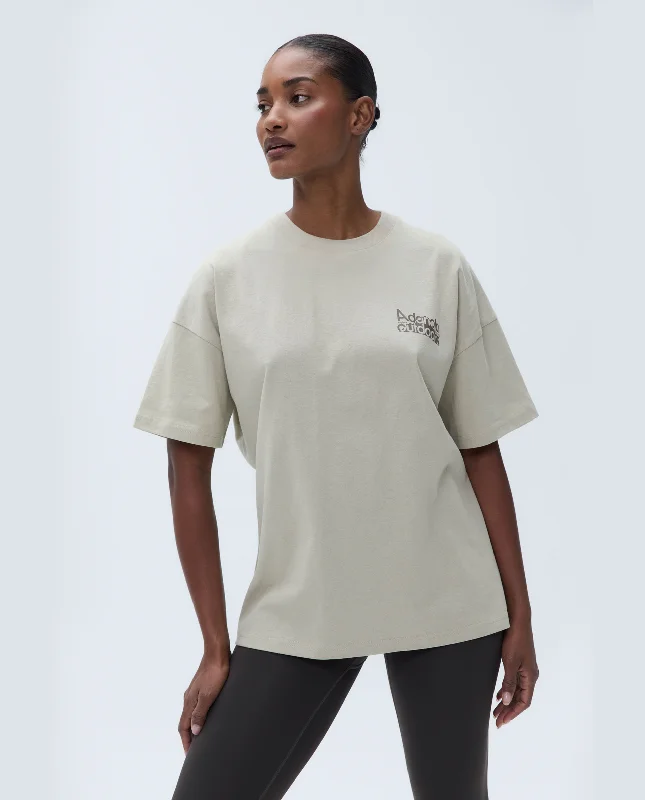 Boutique Dress Online Trail Short Sleeve Drop Shoulder T-shirt - Sand/Cocoa Brown