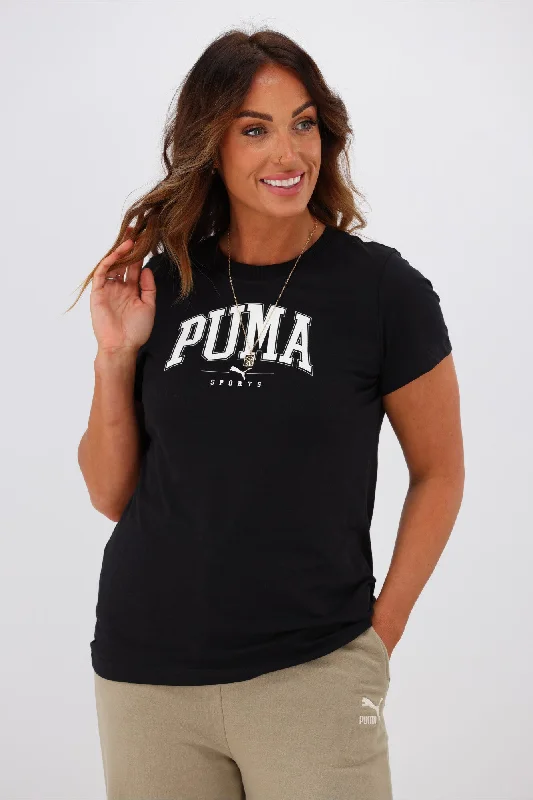 Women’s Seasonal Fashion Trends Puma Squad Graphic Tee Puma Black