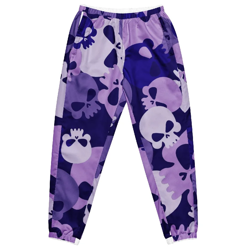 The Latest Trends Women's Skull Purple Camo Track Pants