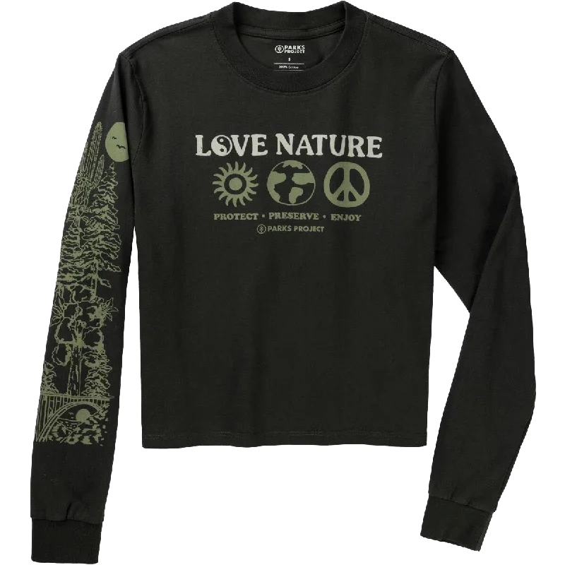 Free Spirited Fashion Women's Love Nature Boxy Long Sleeve