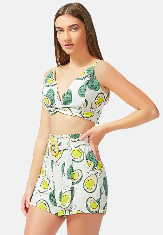 Current Trends Tropical Life Cami Crop Top