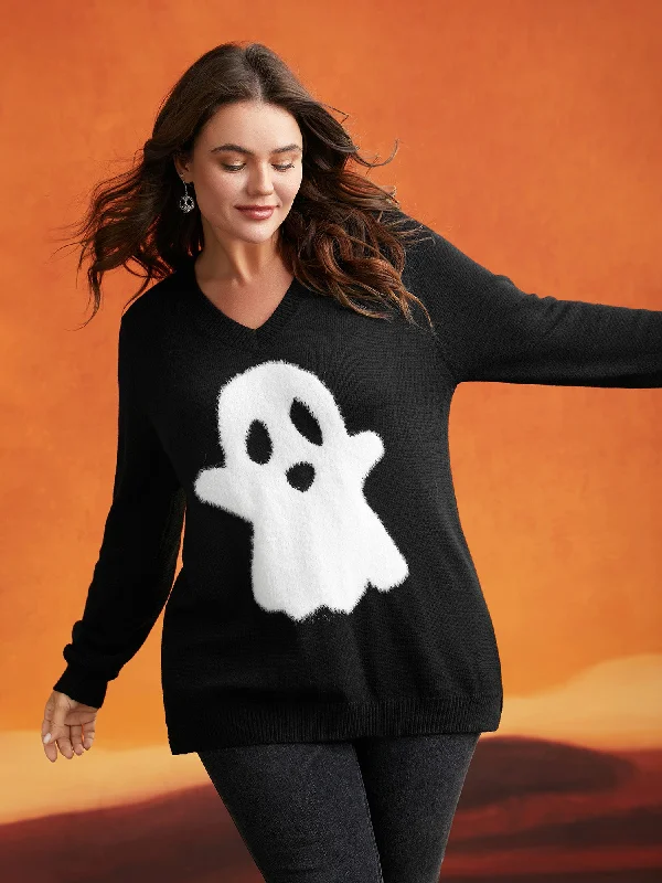 Big Discounts Mink Touch Ghost Printed Pullover